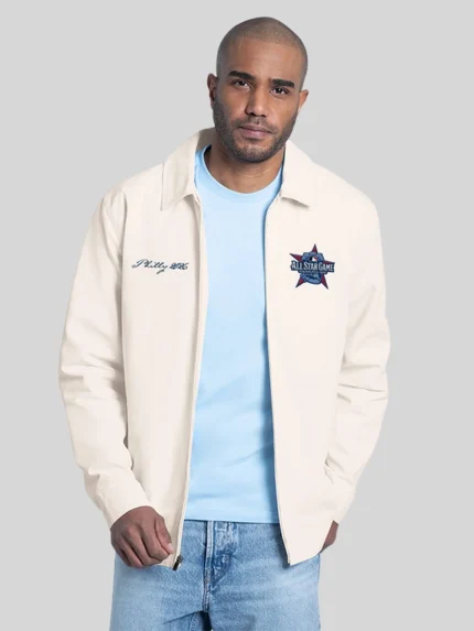 All Star Game Philly 2026 White Starter Jacket