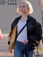 Anya Taylor-Joy Lucky S01 Black Bomber Jacket