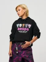 BAPE x AESPA BABY MILO SWEATER HOODIE