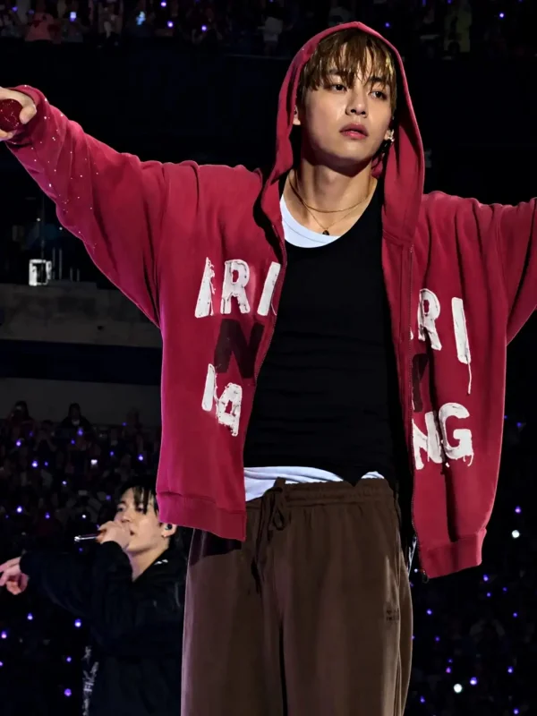 ✩︎⡱✩ BTS 韓国 ARIRANG HOODIE フーディー S RED ︎⡱ ARIRANG New York Hoodie Red | BTS ARIRANG NY Hoodie