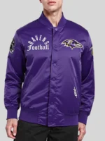Baltimore Ravens Purple Satin Jacket