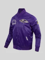 Baltimore ravens modern originals purple satin jacket mens