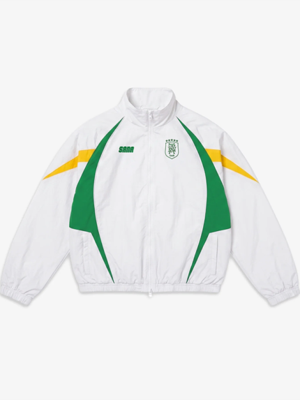 Brazil FIFA World Cup 2026 Sana Detroit White Zip-Up Track Jacket