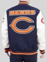 Chicago Bears Navy Blue Varsity Jacket