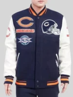 Chicago Bears Varsity Jacket Mens