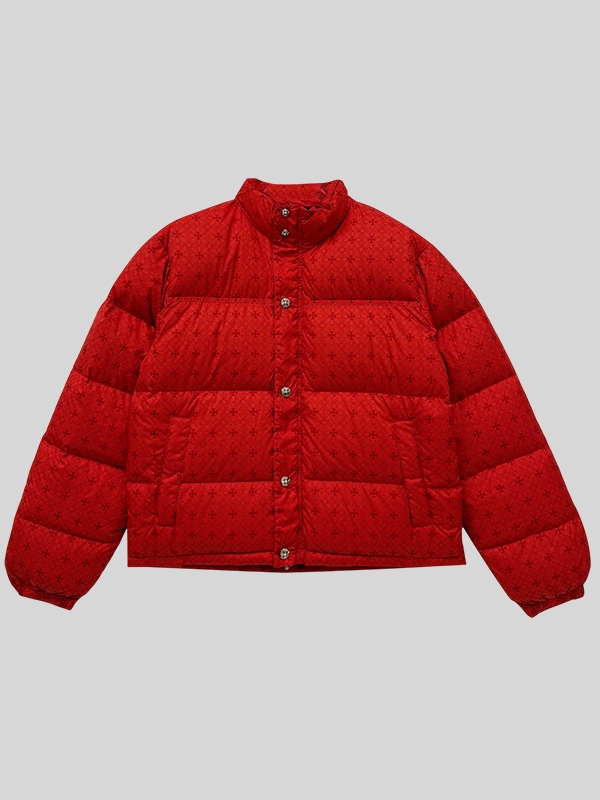 Chrome Hearts Puffer Jacket Red Chrome Hearts Puffer Jacket Red