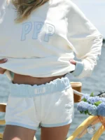 Classic Crewneck Sweatshirt Pink Palm Puff