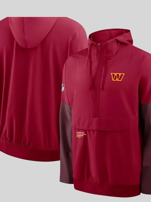 Commanders Nike Sideline Anorak Burgundy Jacket Commanders Nike Sideline Anorak Burgundy Jacket