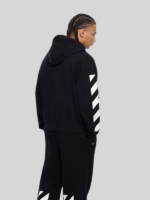 Core Diagonal Zip Hoodie L-AB Black