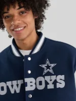 Dallas Cowboys jacket Navy Blue And White