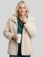 Ellyn Jameson 2026 TV Series Marshals S01 Dolly Weaver Beige Faux Shearling Jacket
