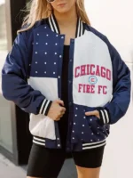 FC Rhinestone Varsity Jacket Chicago Fire