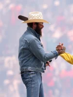 FIFA World Cup 2026 Final Post Malone Blue Denim Jacket