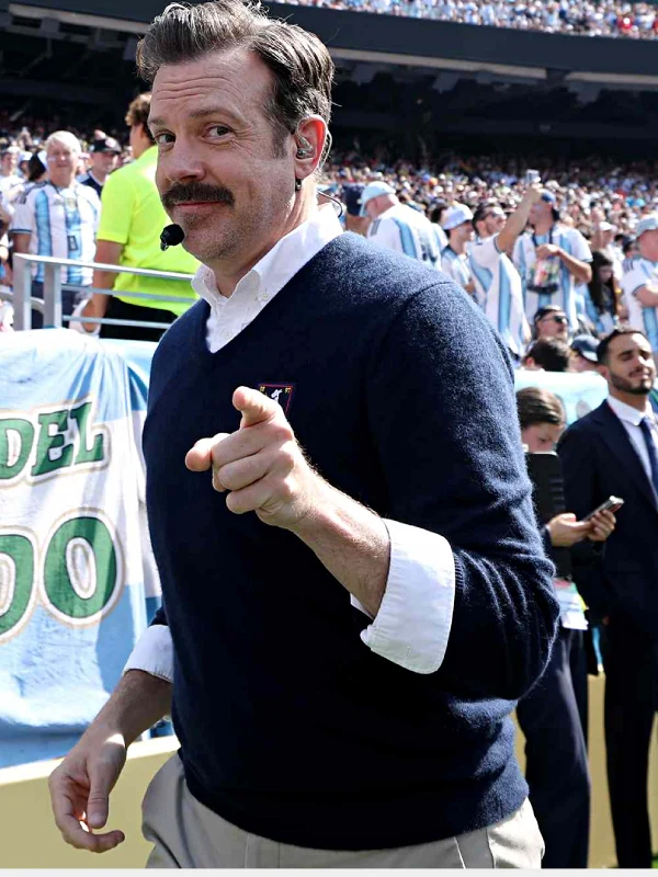 FIFA World Cup Halftime Show Jason Sudeikis Ted Lasso Sweater FIFA World Cup Halftime Show Jason Sudeikis Ted Lasso Sweater