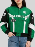 Fanatics Fest NYC 2026 Starbucks Green Varsity Jacket
