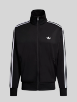 Fleece Full-Zip Lewis Capaldi Black Track Jacket with Striped Sleeves