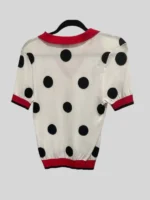 Keke Palmer Password S03 Polo Shirt White Polka Dot
