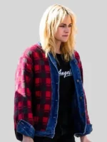 Kristen Stewart Reversible Plaid Red and Black Jacket