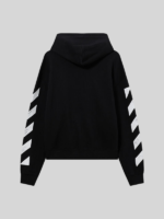 L-AB Core Diagonal Black Zip Hoodie