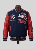 LeBron James Philadelphia 76ers Varsity Jacket