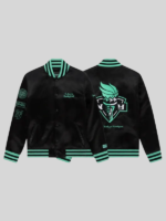 Liberty Twin Flame Black Varsity Jacket