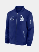 Los Angeles Dodgers Nike x KAWS Dugout Bomber Full-Zip Jacket - Royal