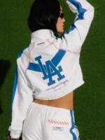 Los Angeles Dodgers Off Season MLB White Track Jacket