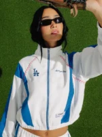 Los Angeles Dodgers Off Season x MLB White Track Jacket