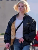 Lucky S01 Anya Taylor-Joy Black Bomber Jacket