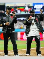 MLB All-Star Game 2026 Black Satin Jacket Boyz II Men