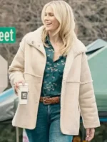 Marshals Dolly Weaver Beige Shearling Jacket