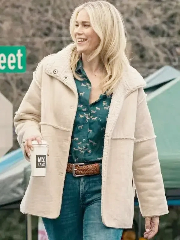 Marshals Dolly Weaver Beige Shearling Jacket Marshals Dolly Weaver Beige Shearling Jacket