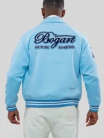 Men bogart x heritage varsity jacket Blue