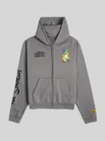 Men the simpsons x shoe palace family zip up grey tracksuit