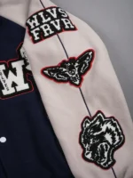 Mickey Mouse Wolves Club Roxy Box Cut Rudy 2026 Navy Blue Varsity Jacket