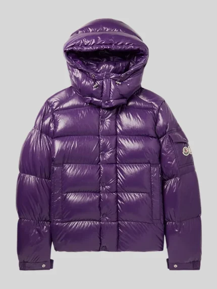 Moncler Maya Purple Puffer Padded Coat Jacket