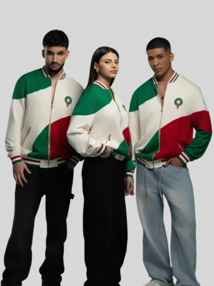 Morocco FIFA World Cup 2026 Zip Up Colorblock Track Jacket