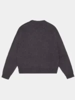 Mutimer Shaggy Mohair Knit Sweater Charcoal