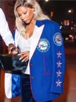 NBA Savannah James Blue Philadelphia 76ers Blazer