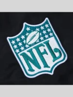 NFL Miami Dolphins Aqua Rib Bomber Black Jacket