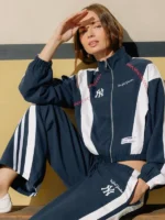 NY Yankees Off Season x MLB Navy Full-Zip Track Jacket