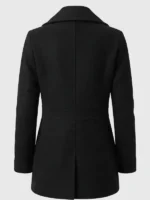 Neagley 2026 Maria Sten Black Wool Trench Coat