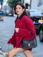 New York City Monica Barbaro Red Jacket