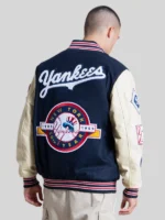 New York Yankees Starter 50th Year Navy Cream Varsity Jacket