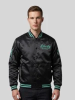 New York or Nowhere Liberty Twin Flame Varsity Jacket