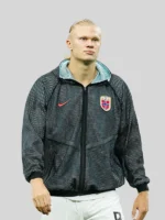 Nike Erling Haaland team Norway Anthem Mesh Jacket Black