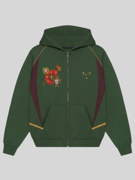 Nike x Ronaldo One Last Dance Green Portugal Zip Hoodie