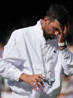 Novak Djokovic White Lacoste Jacket Wimbledon Championships 2026