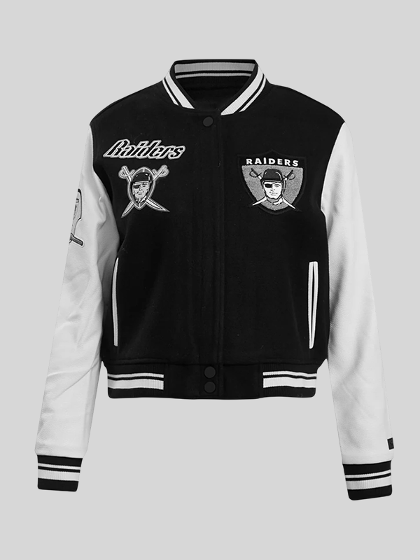 Oakland Raiders Women’s Retro Classic Black Jacket Oakland Raiders Women’s Retro Classic Black Jacket