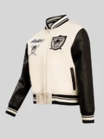Oakland Raiders Women's Retro Classic Cream jacket